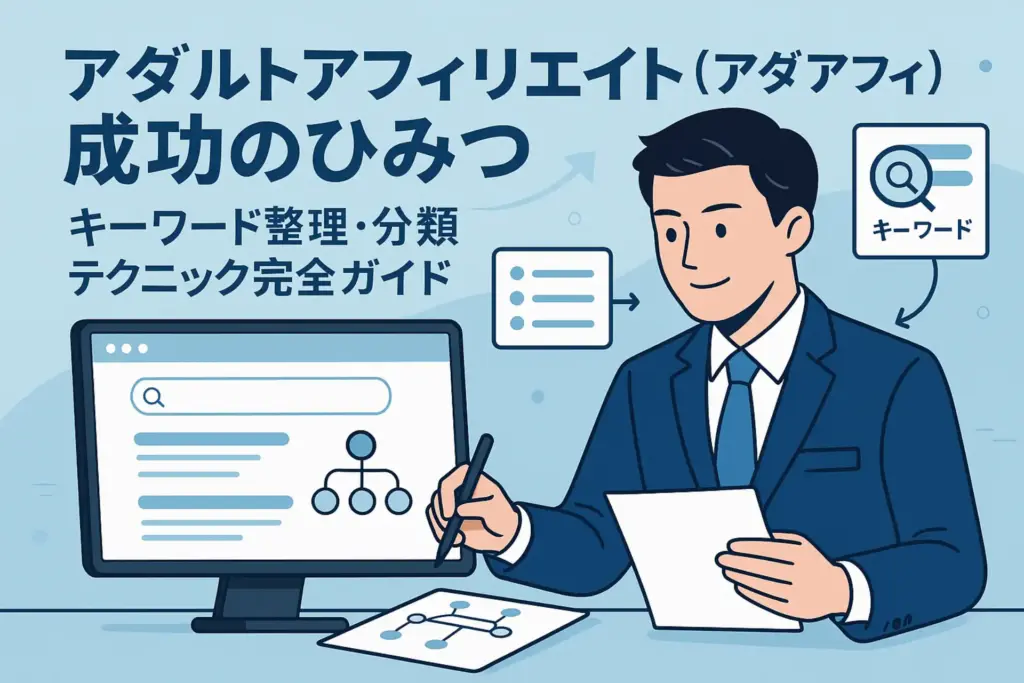 アダルトアフィリエイト(アダアフィ)成功のひみつ|キーワード整理・分類テクニック完全ガイド