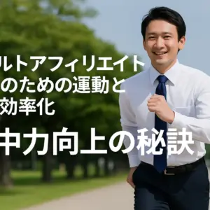アダルトアフィリエイト成功のための運動と脳の効率化：集中力向上の秘訣
