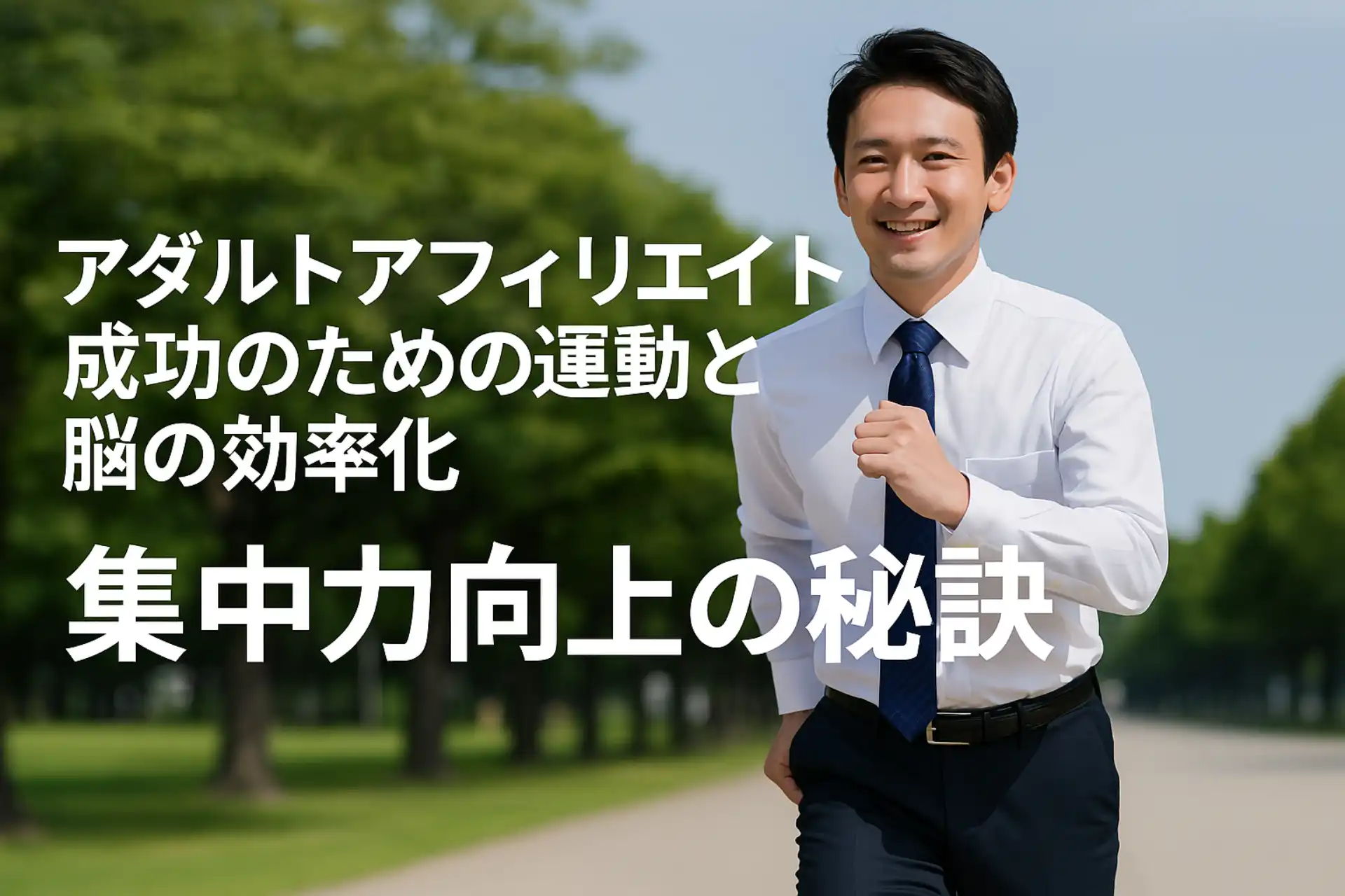 アダルトアフィリエイト成功のための運動と脳の効率化：集中力向上の秘訣