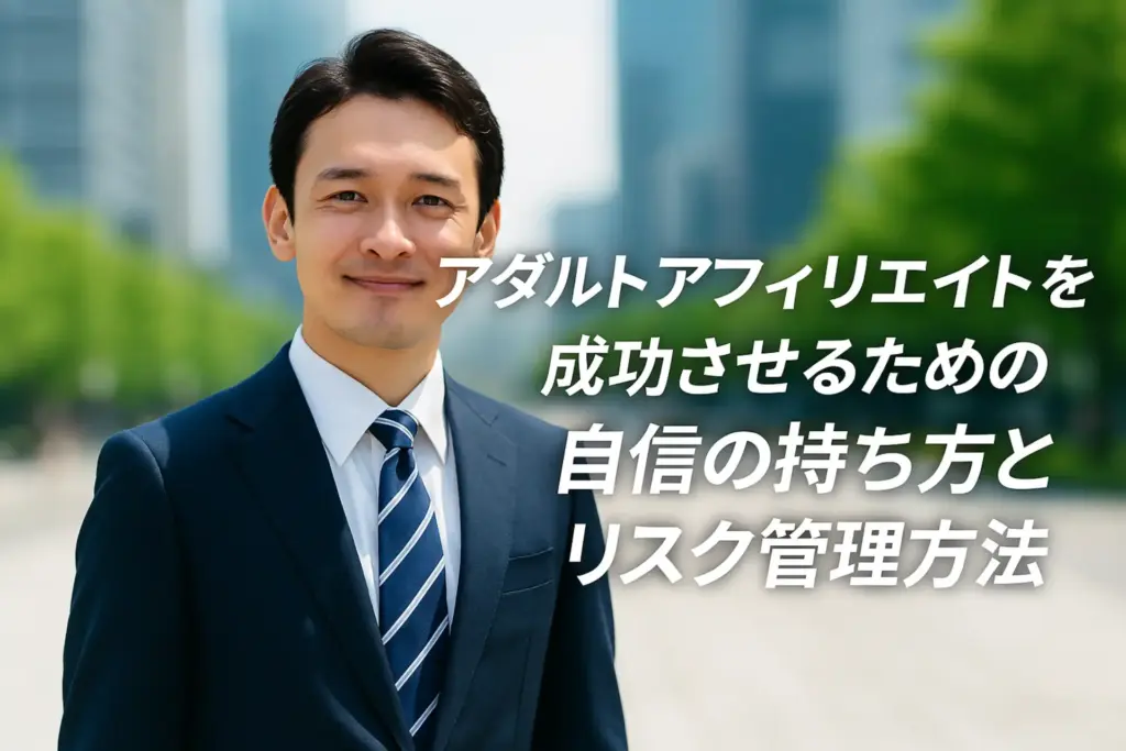 アダルトアフィリエイトを成功させるための自信の持ち方とリスク管理方法