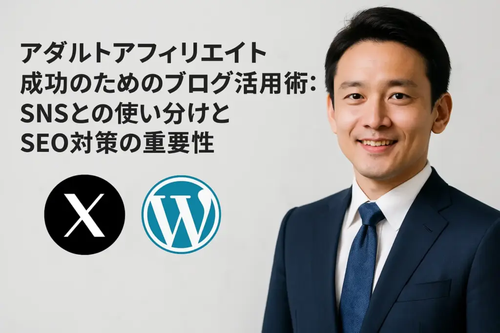 アダルトアフィリエイト成功のためのブログ活用術:SNSとの使い分けとSEO対策の重要性