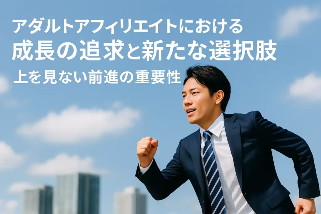 アダルトアフィリエイトにおける成長の追求と新たな選択肢 – 上を見ない前進の重要性