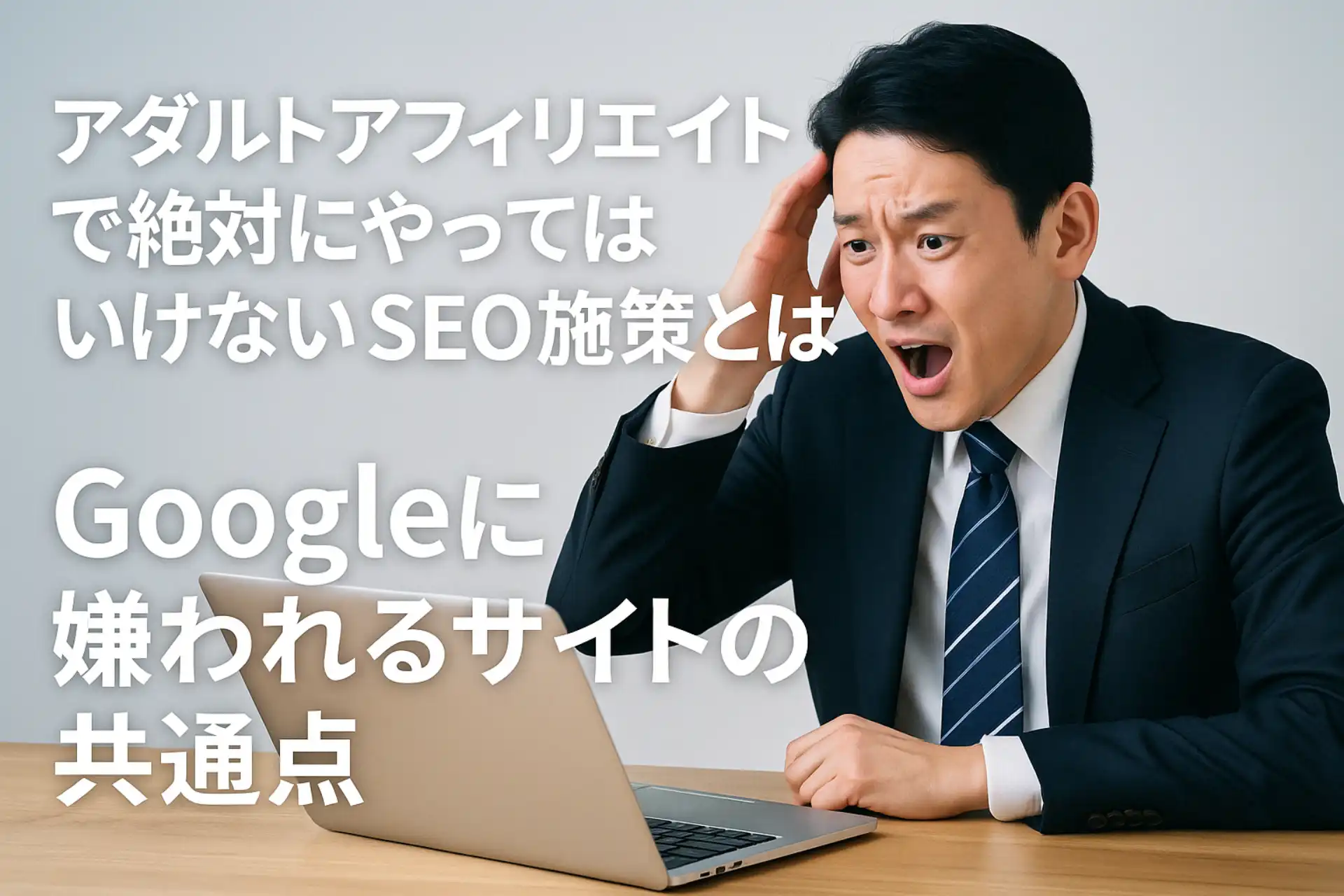 アダルトアフィリエイトで絶対にやってはいけないSEO施策とは？Googleに嫌われるサイトの共通点