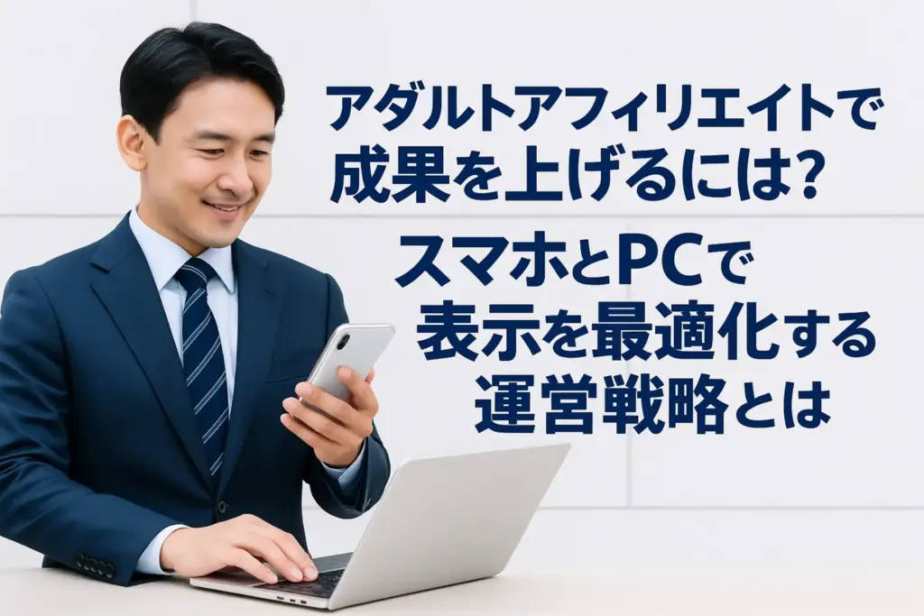 アダルトアフィリエイトで成果を上げるには？スマホとPCで表示を最適化する運営戦略とは