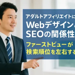 アダルトアフィリエイトにおけるWebデザインとSEOの関係性｜ファーストビューが検索順位を左右する理由