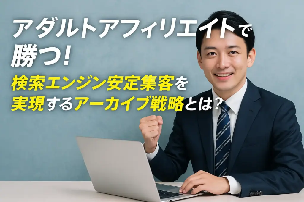 アダルトアフィリエイトで勝つ!検索エンジン安定集客を実現するアーカイブ戦略とは?
