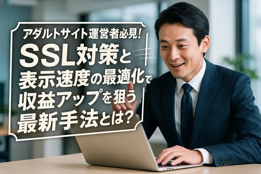 アダルトサイト運営者必見!SSL対策と表示速度の最適化で収益アップを狙う最新手法とは?