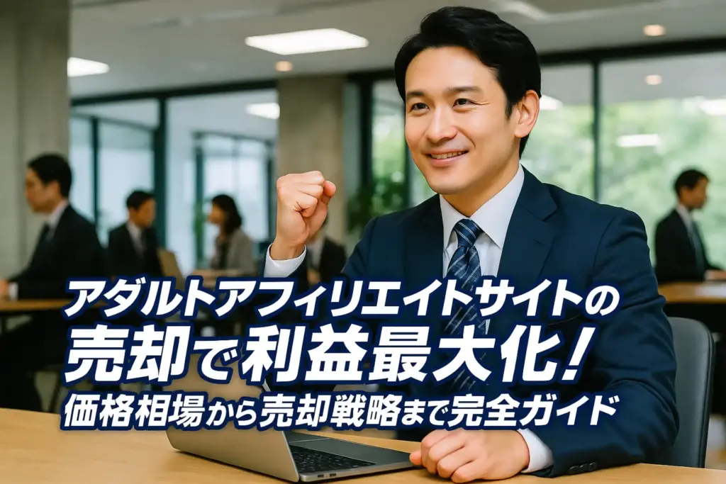 アダルトアフィリエイトサイトの売却で利益最大化!価格相場から売却戦略まで完全ガイド