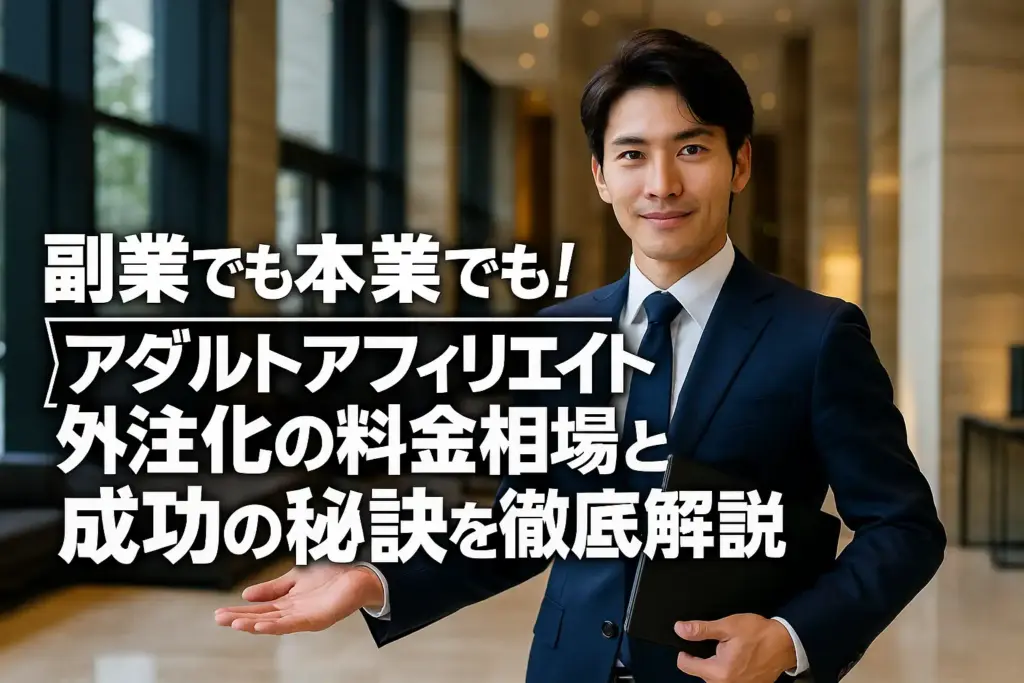 副業でも本業でも！アダルトアフィリエイト外注化の料金相場と成功の秘訣を徹底解説