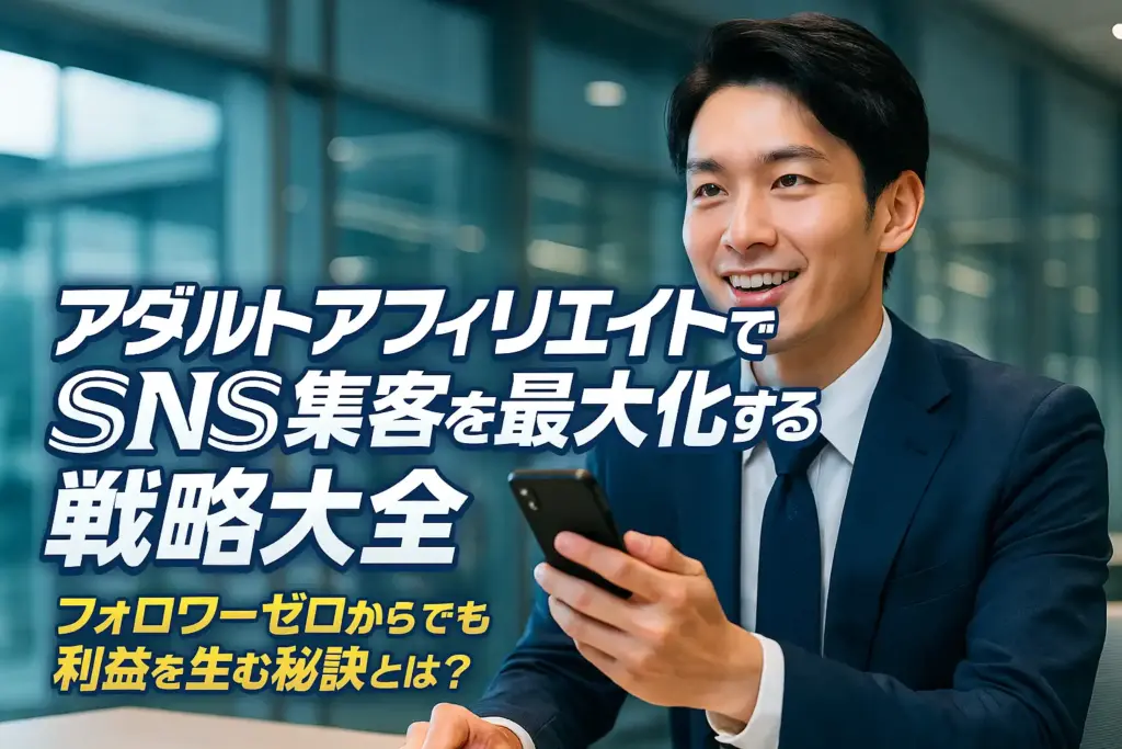 アダルトアフィリエイトでSNS集客を最大化する戦略大全：フォロワーゼロからでも利益を生む秘訣とは？
