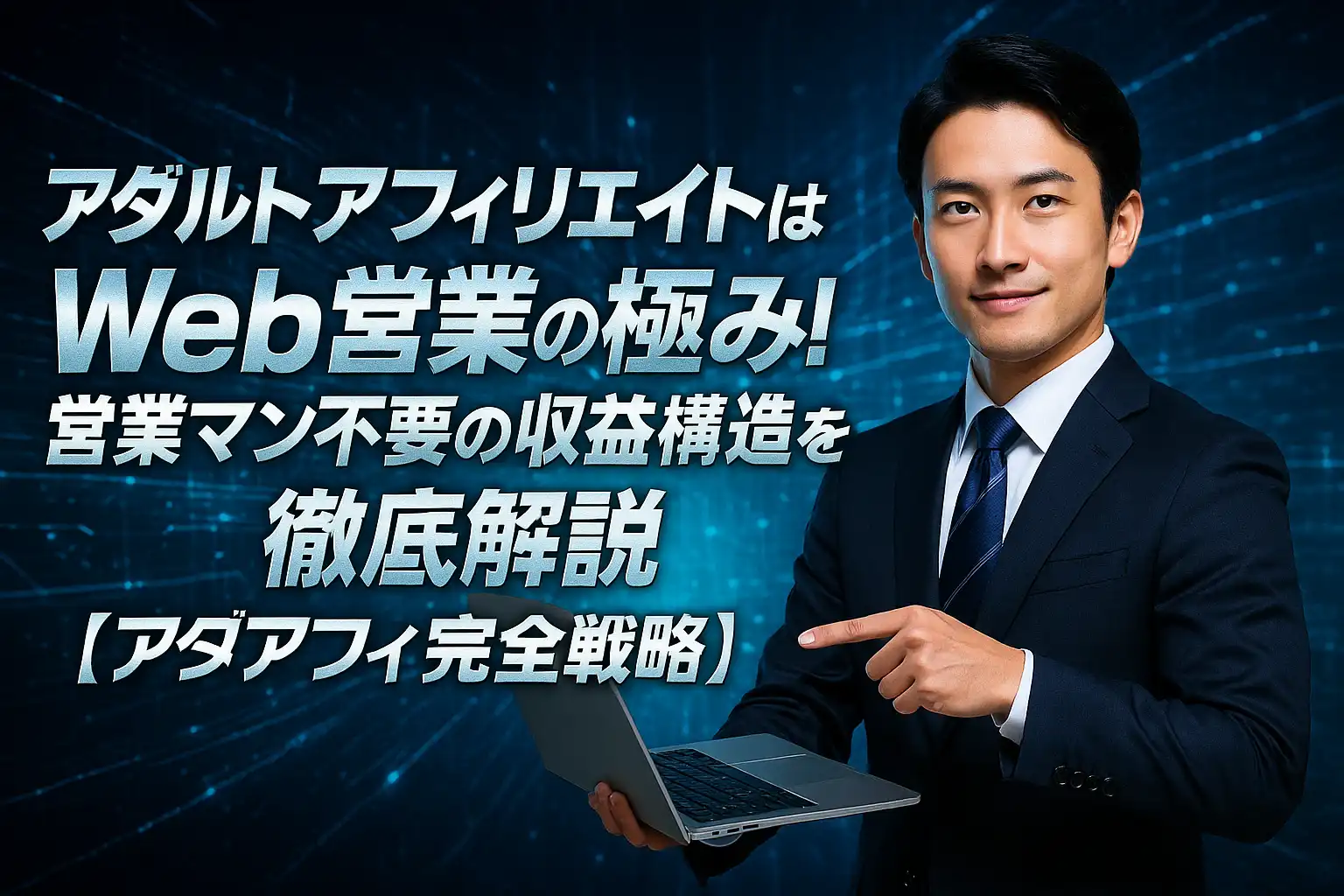 アダルトアフィリエイトはWeb営業の極み！営業マン不要の収益構造を徹底解説【アダアフィ完全戦略】