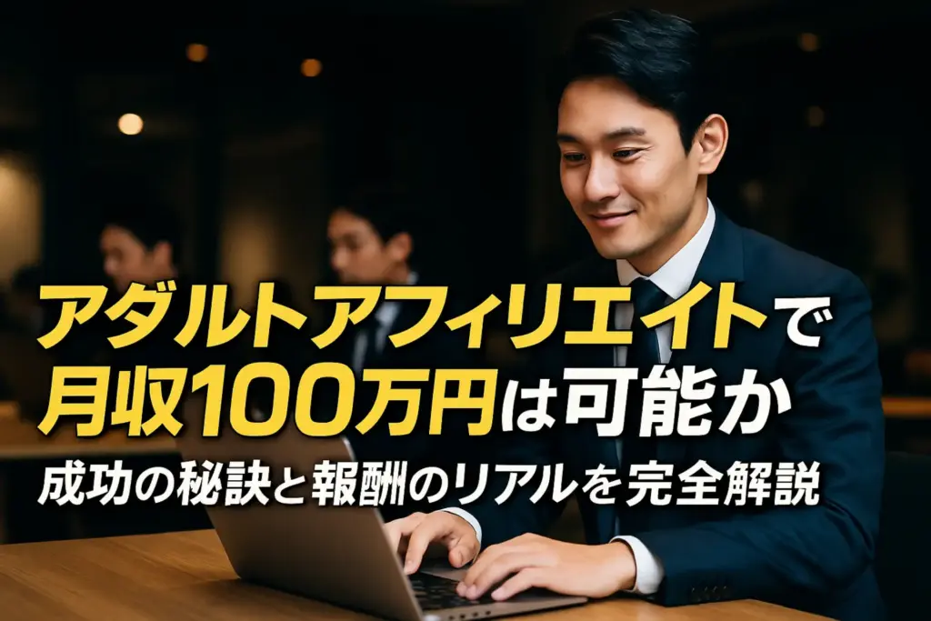 アダルトアフィリエイトで月収100万円は可能か?成功の秘訣と報酬のリアルを完全解説