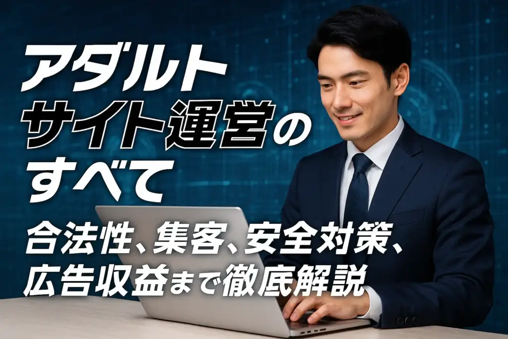 アダルトサイト運営のすべて：合法性、集客、安全対策、広告収益まで徹底解説