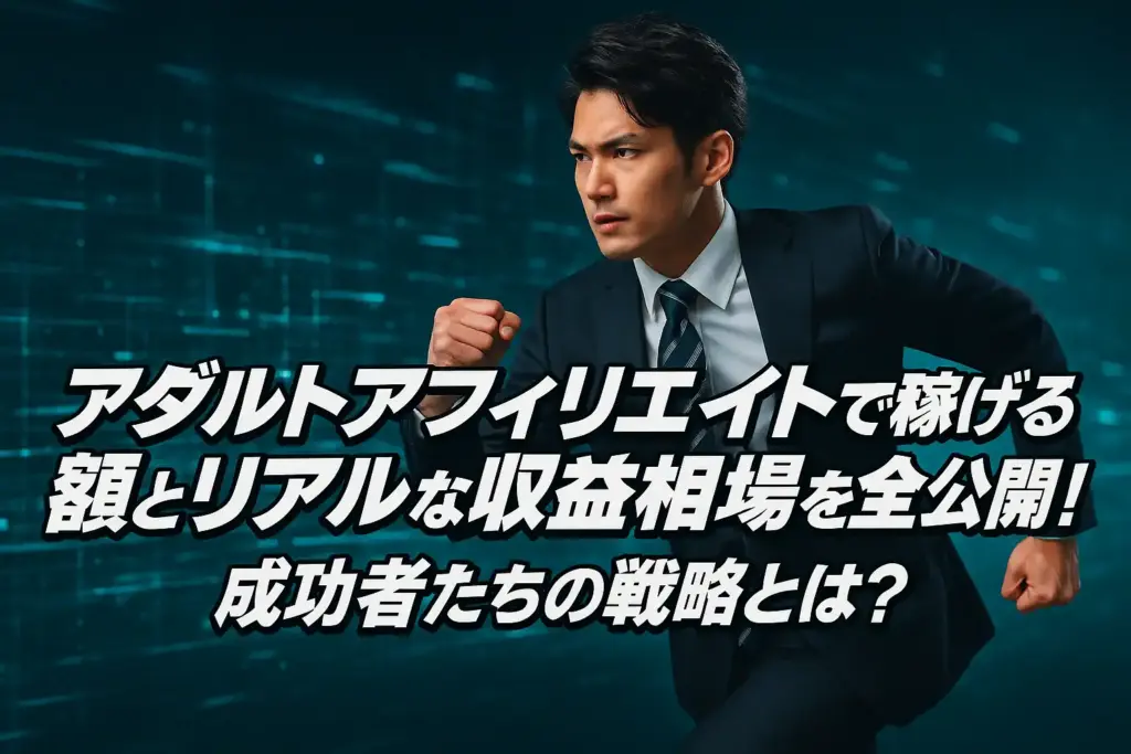 アダルトアフィリエイトで稼げる額とリアルな収益相場を全公開!成功者たちの戦略とは?