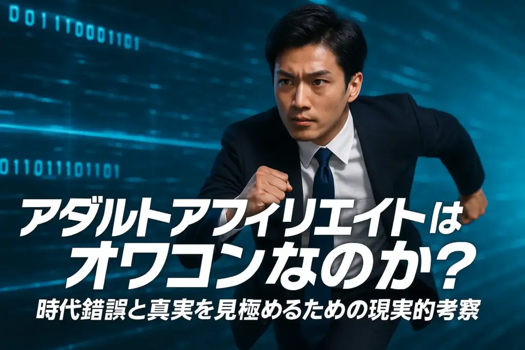 アダルトアフィリエイトはオワコンなのか?時代錯誤と真実を見極めるための現実的考察