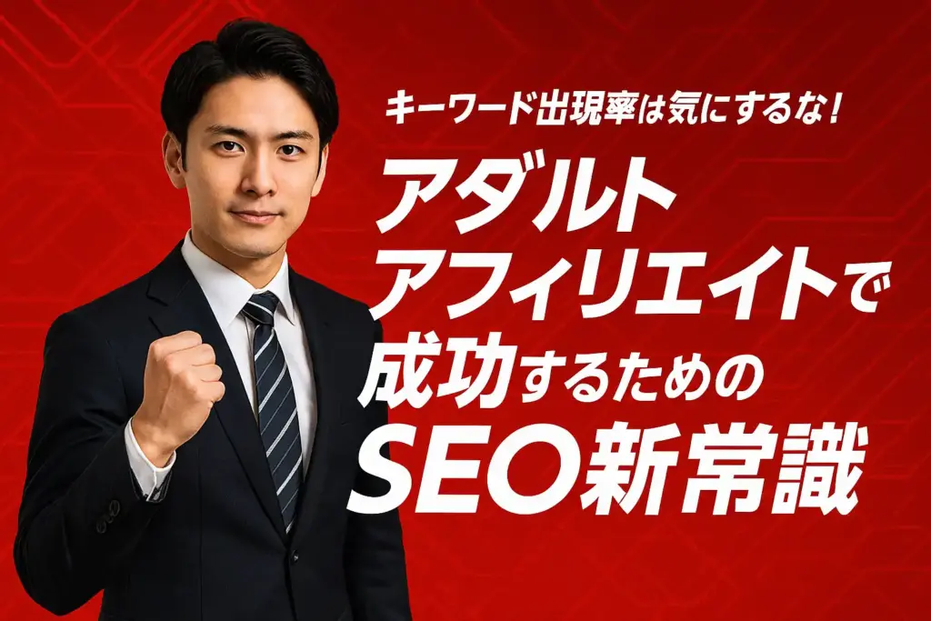 キーワード出現率は気にするな!アダルトアフィリエイトで成功するためのSEO新常識