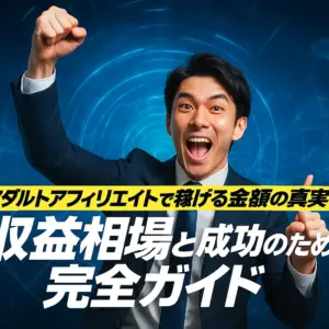 アダルトアフィリエイトで稼げる金額の真実：収益相場と成功のための完全ガイド