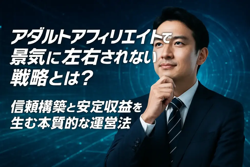 アダルトアフィリエイトで景気に左右されない戦略とは?信頼構築と安定収益を生む本質的な運営法