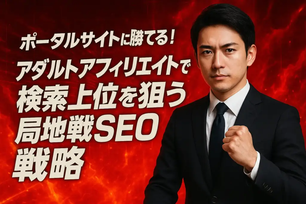 ポータルサイトに勝てる!アダルトアフィリエイトで検索上位を狙う局地戦SEO戦略